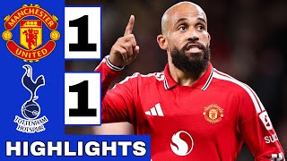 Manchester United vs Tottenham (1-1) Highlights & All Goals | Premie League