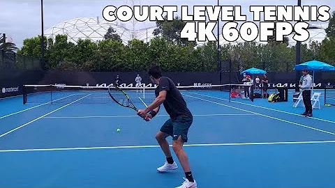 Carlos Alcaraz & Andrey Rublev Practice Court Level (4k 60FPS) Australian Open