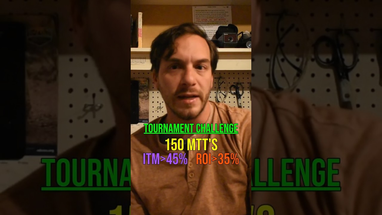 MTT Challenge | 150 Tournaments | ITM-45% + ROI-35% 