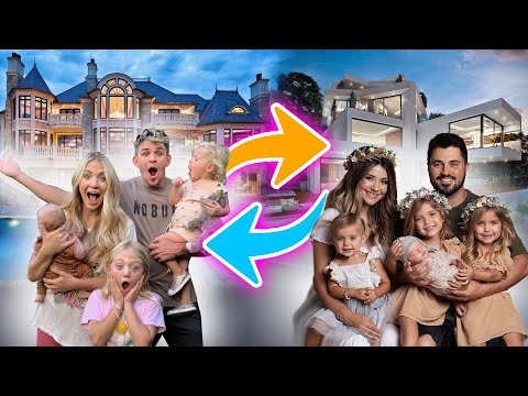 Swapping Houses For 24 Hours With Madison's Family! – challenge