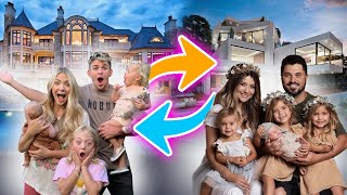 Swapping Houses For 24 Hours With Madison's Family!  challenge