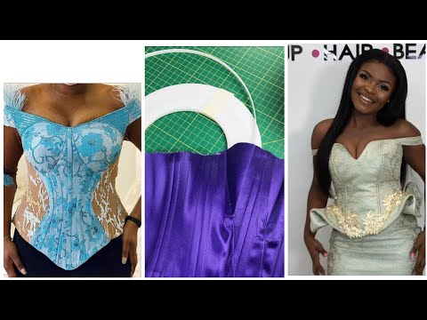 BONING METHODS || FOUR EASY Ways of STITCHING Boning on your Corset / Blouse