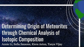 Determining Origin of Meteorites through Chemical Analysis of Isotopic Composition