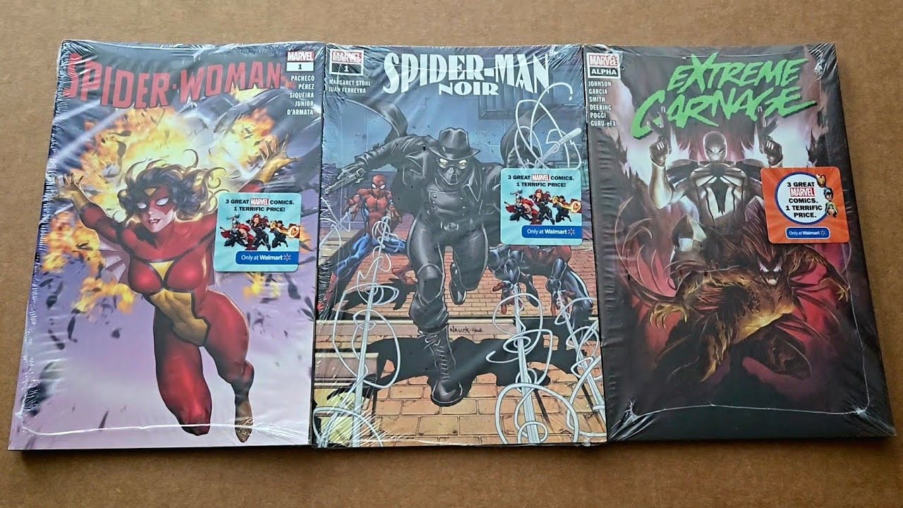 Marvel Comics - Walmart Comic Book 3 Pack Unboxing Spider-Man!