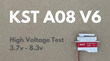 KST A08 V6 - The best High Voltage Servo for electric glider?
