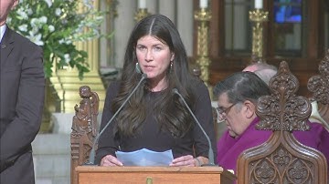 Cousin Lauren Coté Delivers Eulogy