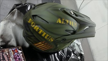 MTB DOWNHILL HELMET AIRBRUSHING - by Savvas Koureas AnexitiloN