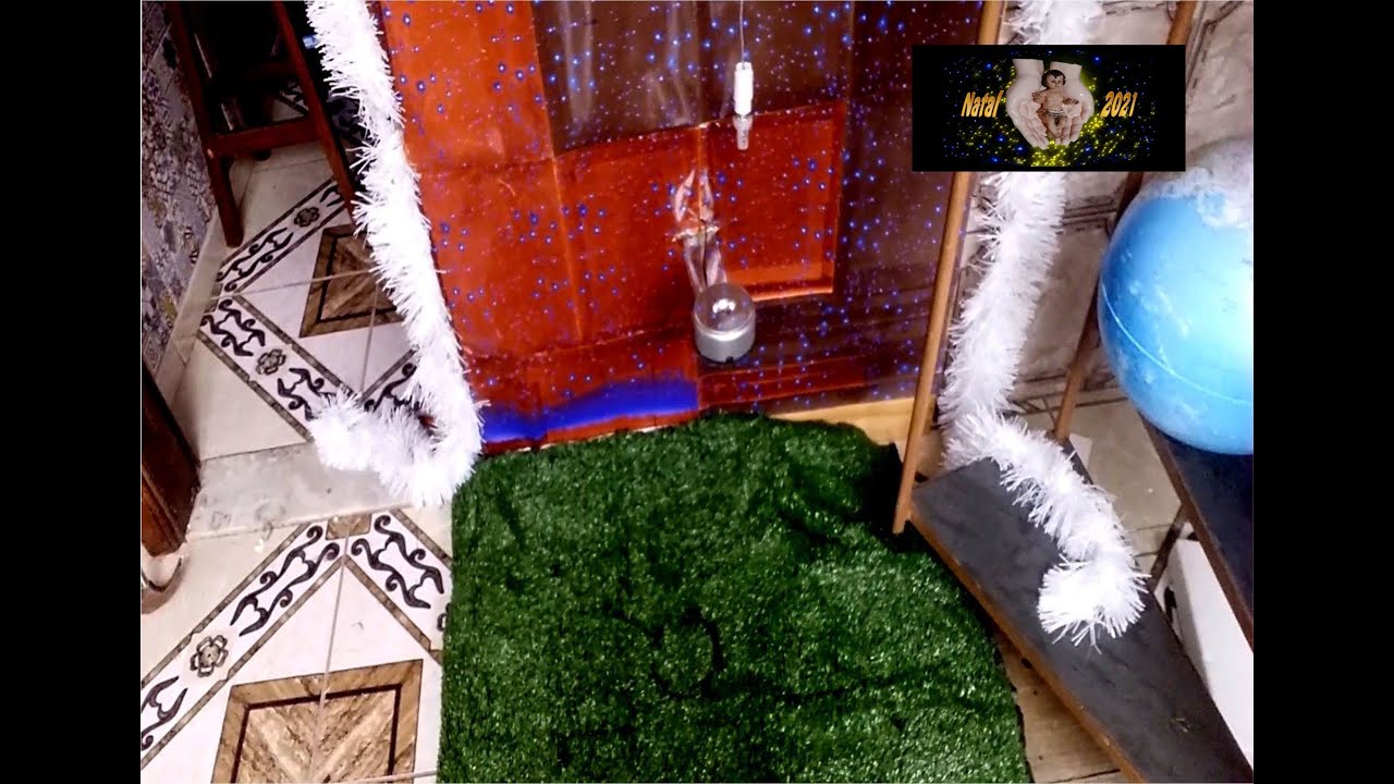 7ª parte   Montagem do presépio na varanda