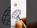 How to draw a Pineapple 🍍 with number “ 6 “ #80smusic#shorts #drawing #draw