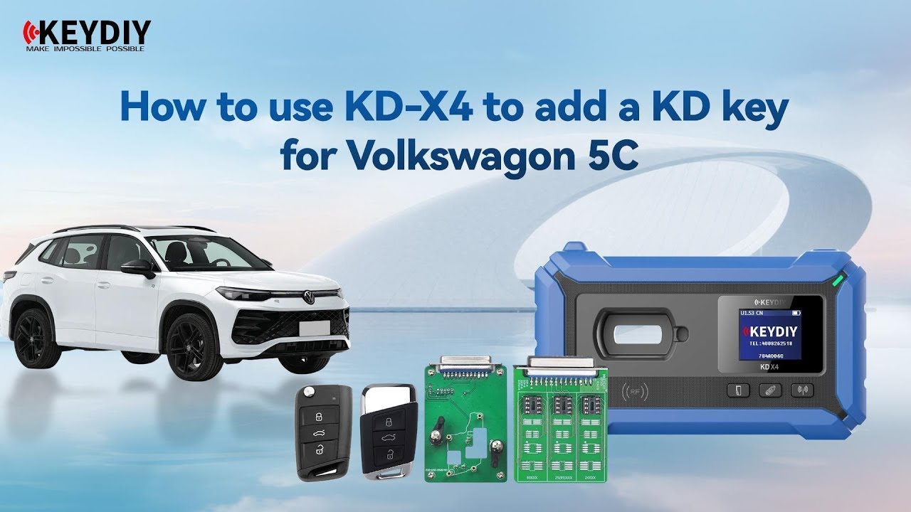 How to Edit VW Audi Keys with KEYDIY KD-X4 5C Transponder