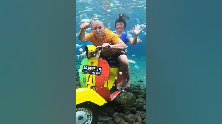 Ketika Mama Ara Kaget Diajak Papa Naik Motor Didalam Air Sama Ikan 🛵👫❤