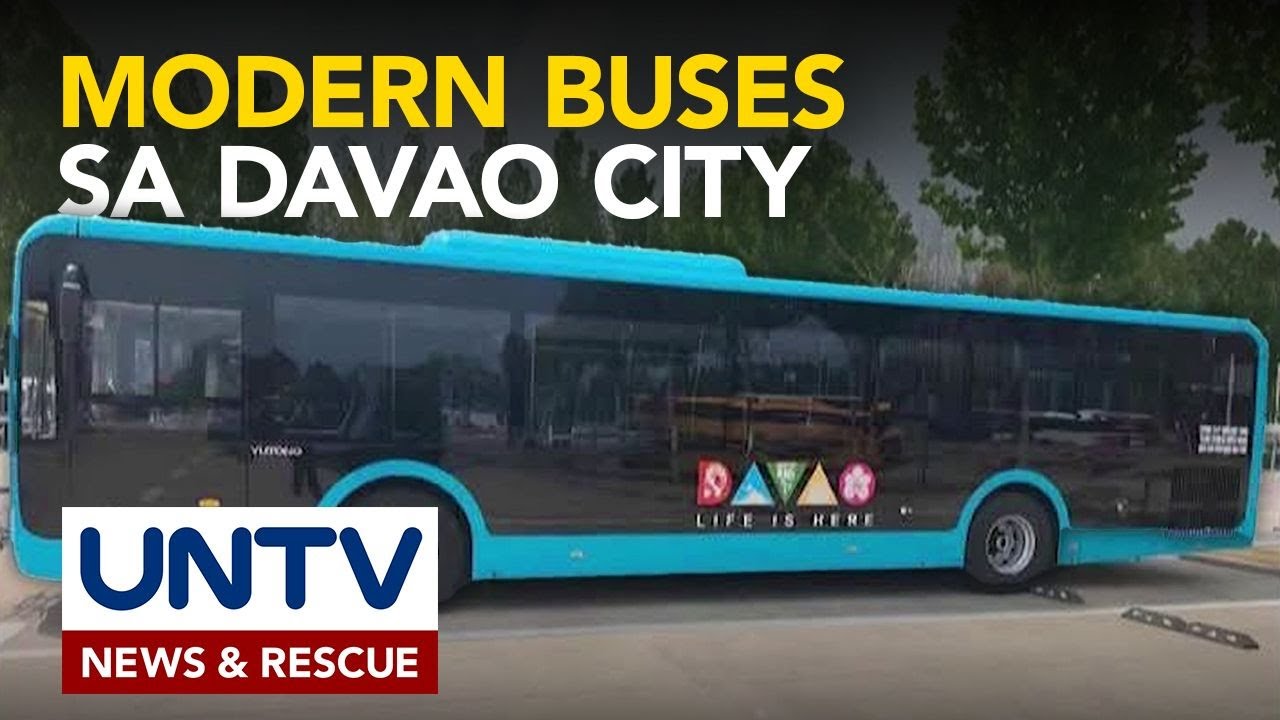 10 modern city buses, aarangkada sa Davao City bilang solusyon sa trapiko