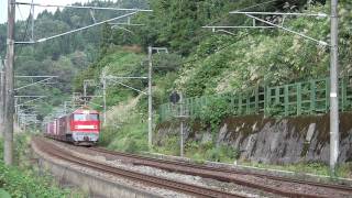 EF510-6牽引 95レ ブラックカーボンコンテナ積載