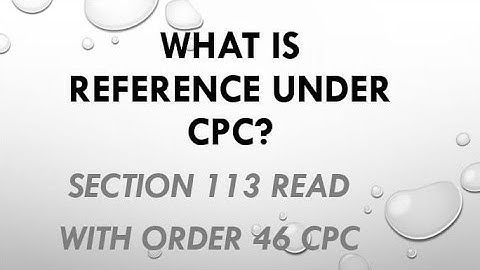 what is reference under CPC ?