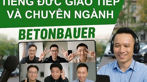 #02 Học tiếng Đức chuyên ngành Betonbauer | Giao tiếp thực tế cho du học nghề tại Đức