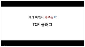 [따라學IT] 09. 연결지향형 TCP 프로토콜 - TCP 프로토콜 구조와 TCP의 플래그
