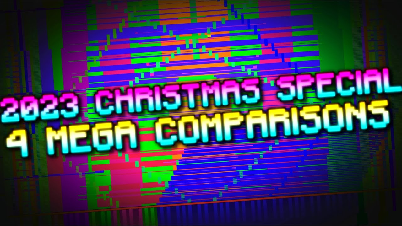 [Black MIDI] QUADRUPLE MEGA COMPARISONS [2023 CHRISTMAS / NEW YEARS / GEOMETRY DASH 2.2 SPECIAL]
