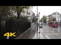 London Walk: Notting Hill in the Rain【4K】