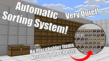 Automatic Multi-Item Sorting System - No Placeholder Items Needed! - Bedrock Tutorial
