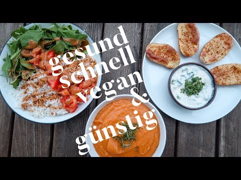 5 vegane gesunde Alltagsrezepte - einfach & schnell. 