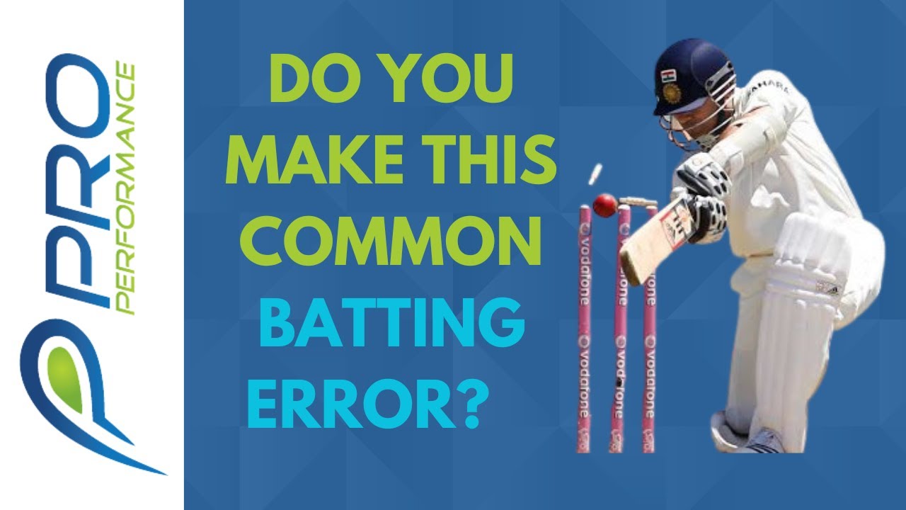 CRICKET COACHING How to Fix this Common Batting Error YouTube