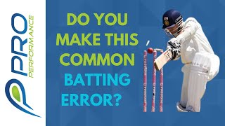 CRICKET COACHING: How to Fix this Common Batting Error