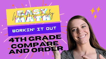 ORDER WHOLE NUMBERS [4.2C] Workin