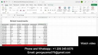 Exp19 Excel Ch04 HOEAssessment Investments  Exp19 Excel Ch04 Investments