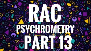 KTU-RAC-MODULE 5-PSYCHROMETRY -PART 13- COOLING & DEHUMIDIFICATION/ SUMMER AIR CONDITIONING PROBLEMS