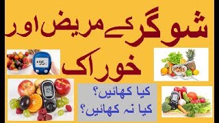 Diabetes Diet-Hindi/Urdu شوگر کے مریض اور خوراک -مکمل راہنمائی