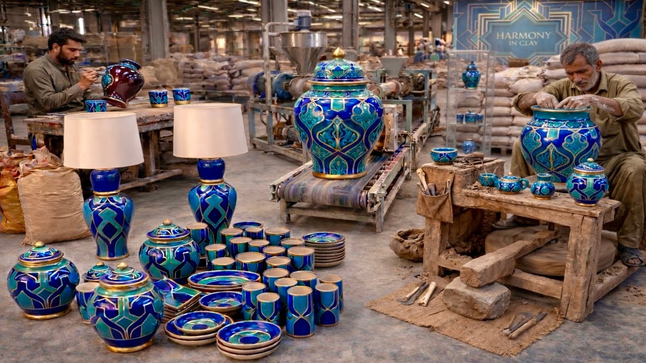 Amazing Process Of Manufacturing Ceramic Decorative Tea Kettle In Factory | Full Production Process