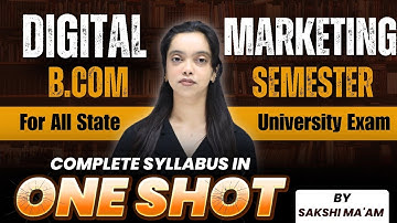 Digital Marketing Complete One shot Revision | Bcom 4th Semester | Digital Marketing | Paper |DDU