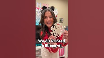 3D Printed Snowflakes Lesson Idea for Kids