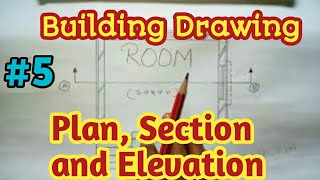 5. Building Drawing (Plan, Section and Elevation) | Civil Engineering Drawing by Success Path