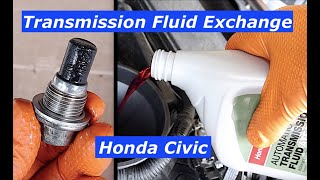 2012 Honda Civic Transmission fluid Exchange - DW1 ATF fluid by My Honest Review 229 views 2 weeks ago 8 minutes, 4 seconds