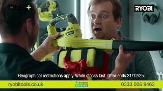 RYOBI Christmas 2025 TV - FREE Power Tool Offer