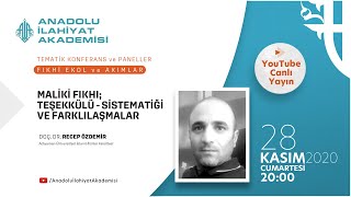 Doç. Dr. Recep Özdemi̇r Malikî Fıkhı Teşekkülü-Sistematiği Ve Farklılaşmalar