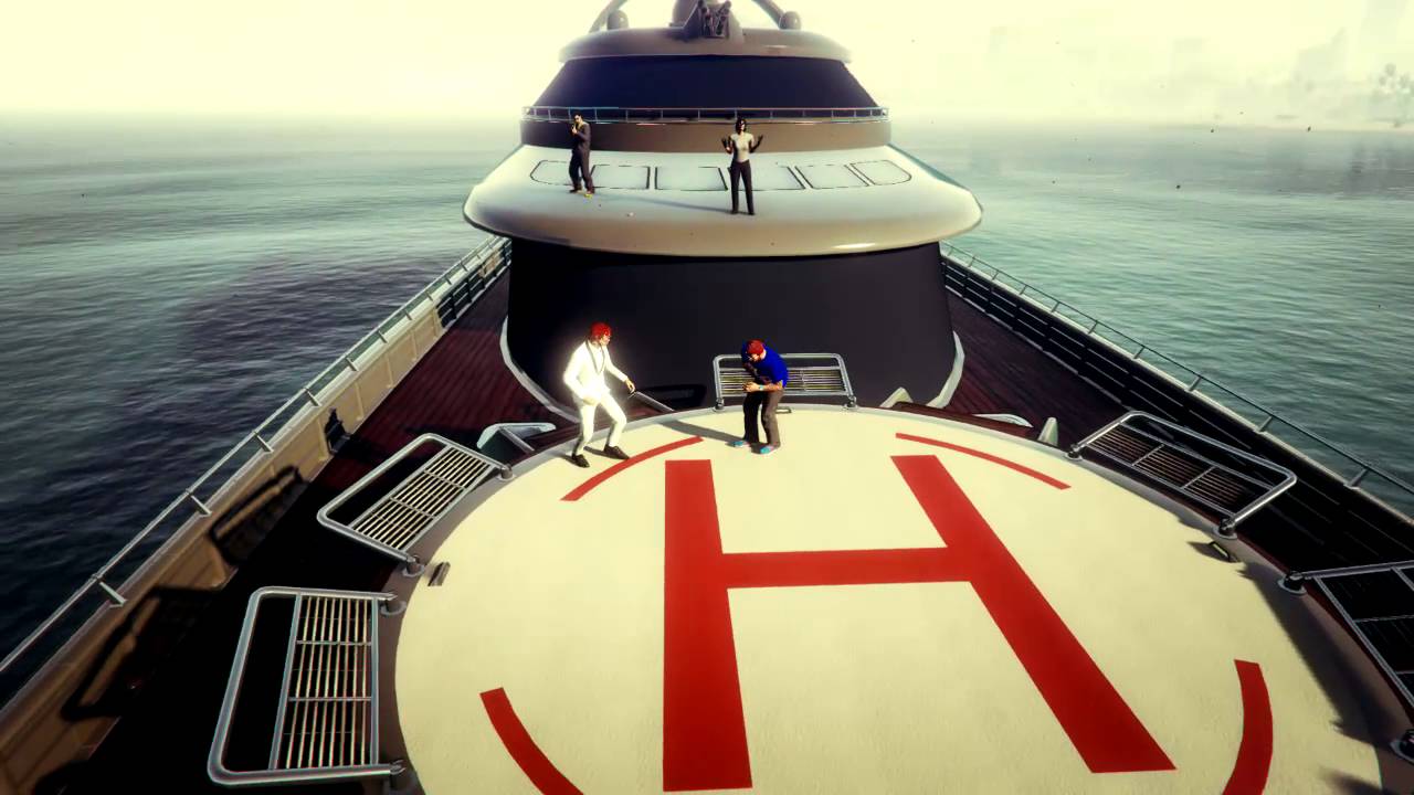 gta 5 yacht helicopter