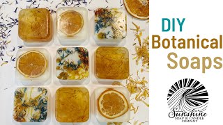 Melt and Pour Botanical Soap Three Ways + Recipe Included (Fun and Easy DIY Christmas Gift)