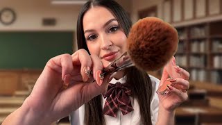 ASMR $5 “Soft Glam” Makeover by the New Girl (at school) ✨📚 screenshot 5