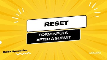 How to Reset From Inputs after a Form Submit