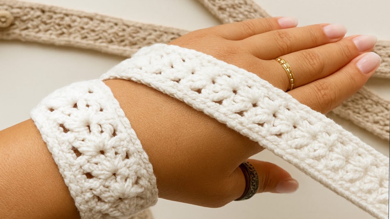 BANDA O CORREA AJUSTABLE PARA BOLSOS DE CROCHET - FÁCIL Y RÁPIDO 