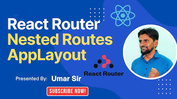 React JS Nested Layouts Tutorial | Build  Page App Layout with React Router DOM