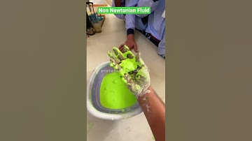 Name the magic liquid ? Non Newtonian Fluid #shorts #learnandfun #oobleck #nonnewtonianfluid