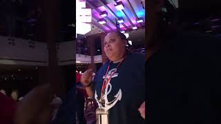 Carnival Cruise main dining room dancing