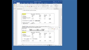 Acct 102 - Managerial Acct - Sales Mix Contribution Margin Ratio - Week 7