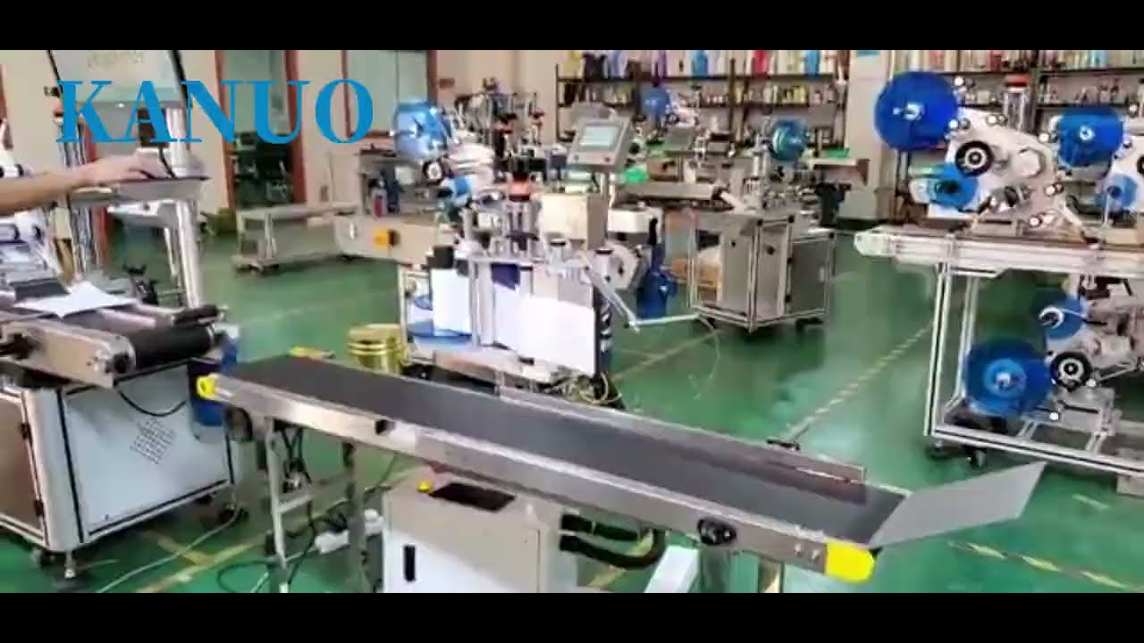 Automatic Side Labeling Machine Carton Box Sticker Label Applicator Dispensers With Conveyor