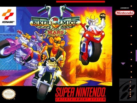 Неординарное прохождение Biker mice from mars на SNES