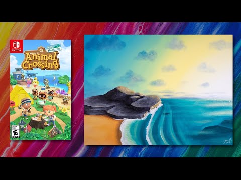 Painting Time-Lapse | Animal Crossing: New Horizons - “'Sunrise"