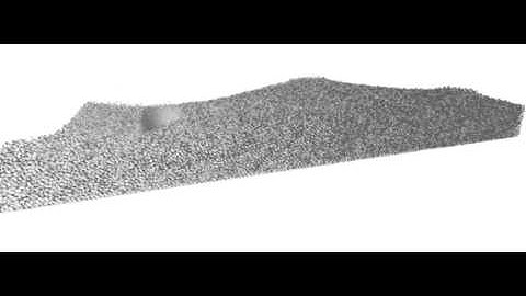 Simulation of a landslide with Hades